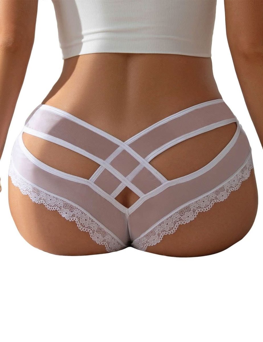 Love Salve Women's Cross Lace Underwear - Love Salve 