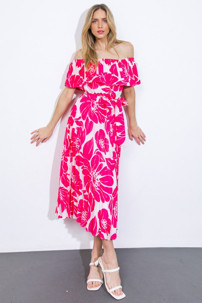 LOVE SCRIPT WOVEN MIDI DRESS - Love Salve