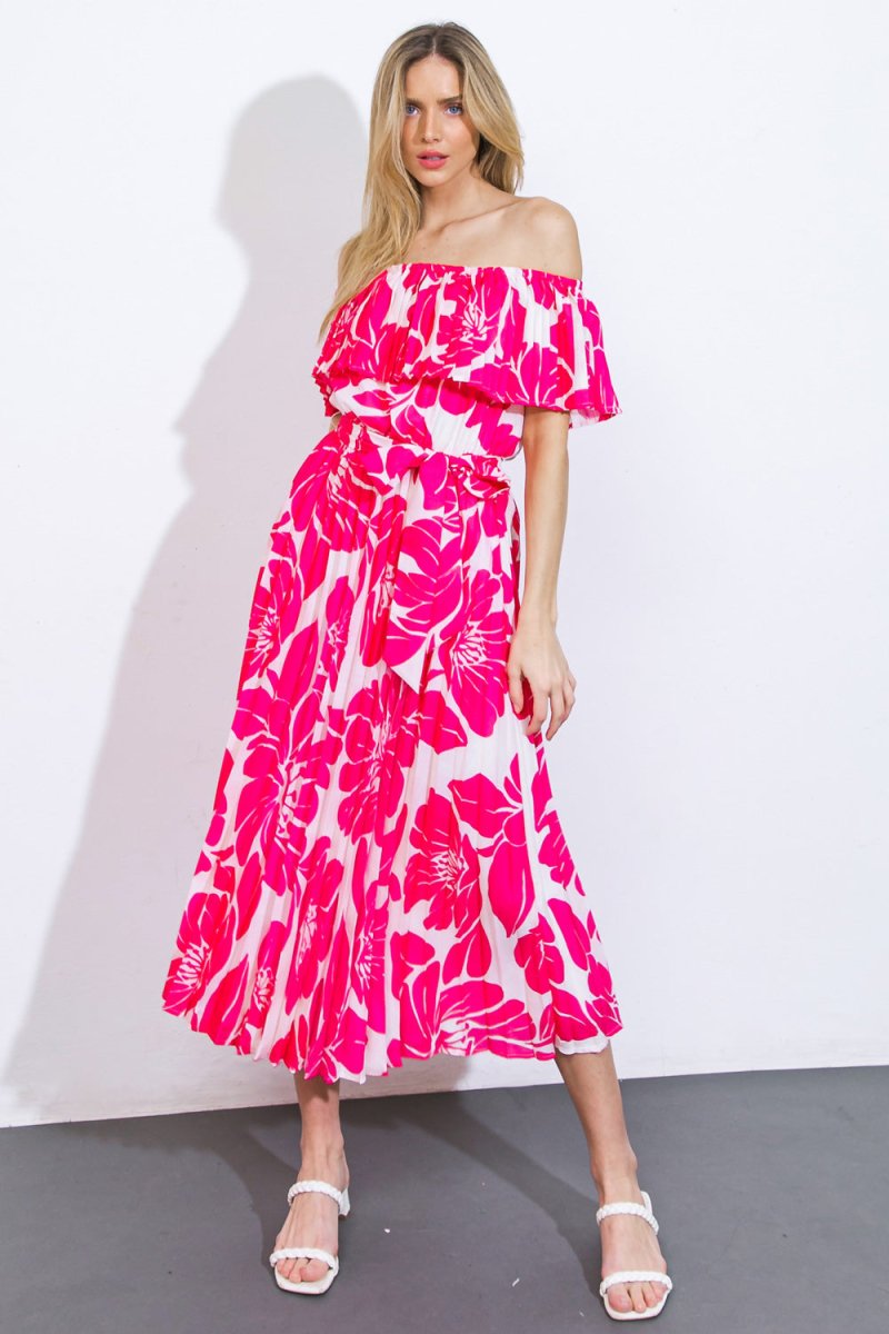 LOVE SCRIPT WOVEN MIDI DRESS - Love Salve