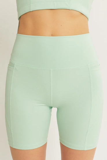 Love Tree High Waist Seam Detail Active Shorts for Women - Love Salve