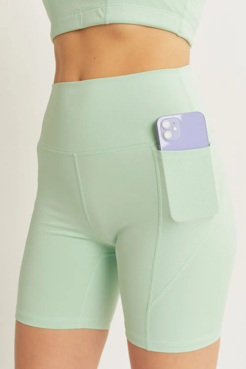 Love Tree High Waist Seam Detail Active Shorts for Women - Love Salve
