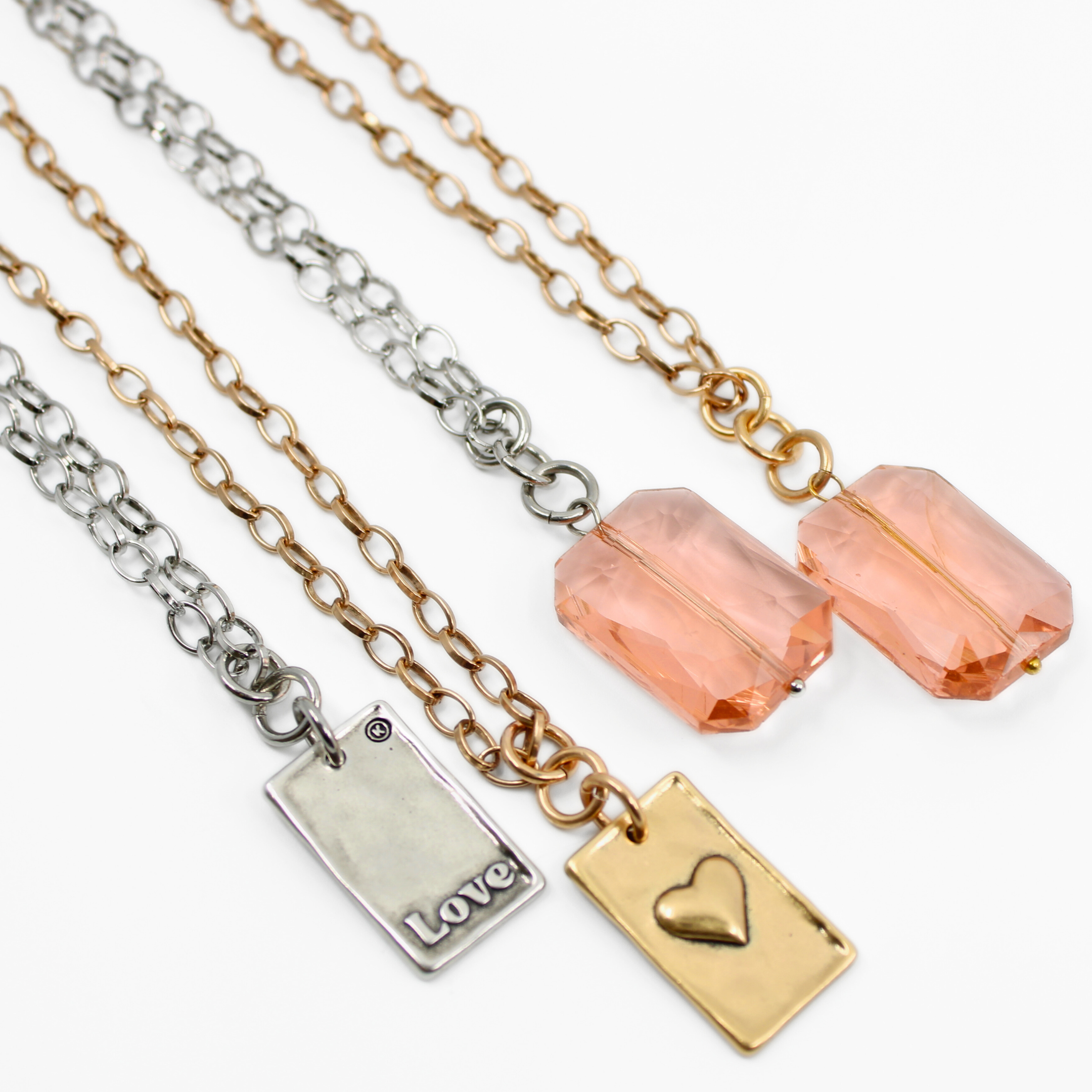 Detail shot of the Katia Designs Original Lite Necklace's fine silver chain and secure clasp, ensuring comfortable wear.