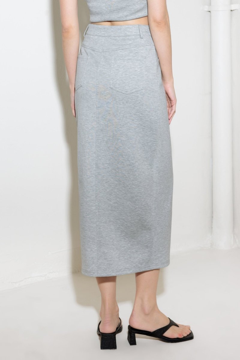 LOVELY BY NATURE KNIT MIDI SKIRT - Love Salve