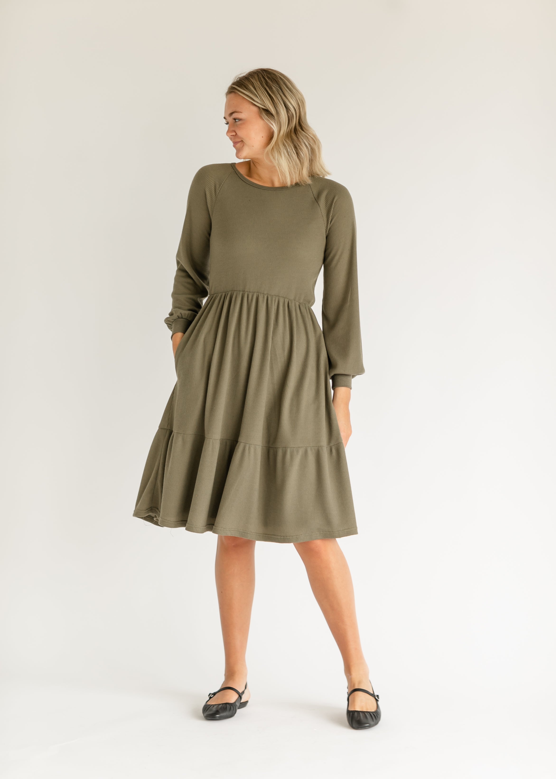 Luna Tiered Midi Dress Inherit Co.