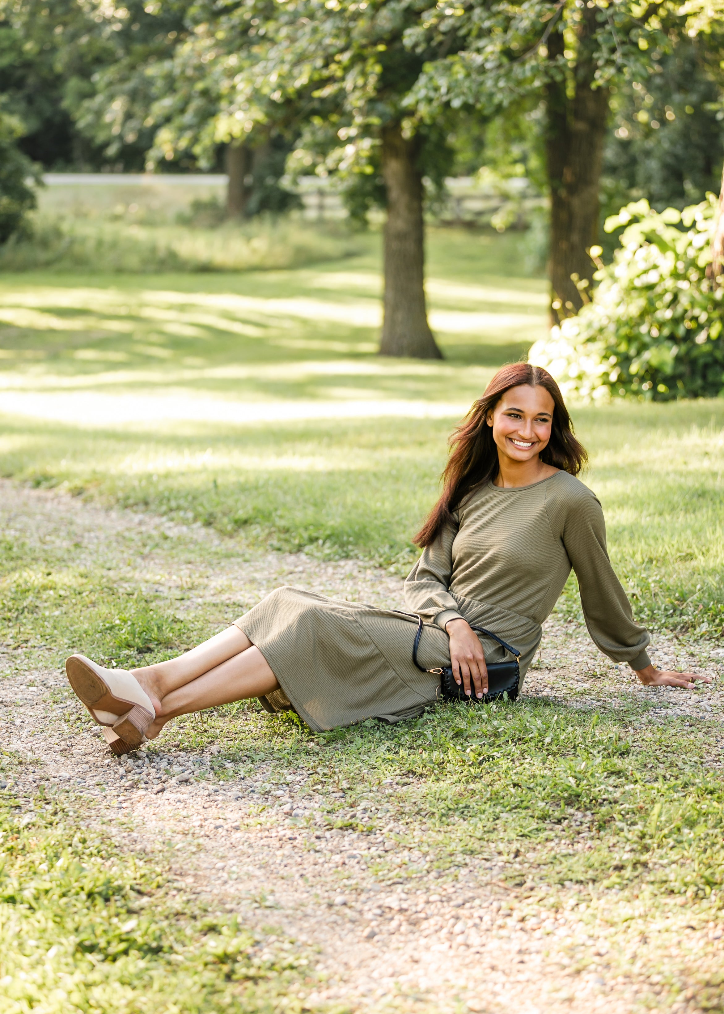 Luna Tiered Midi Dress Inherit Co.