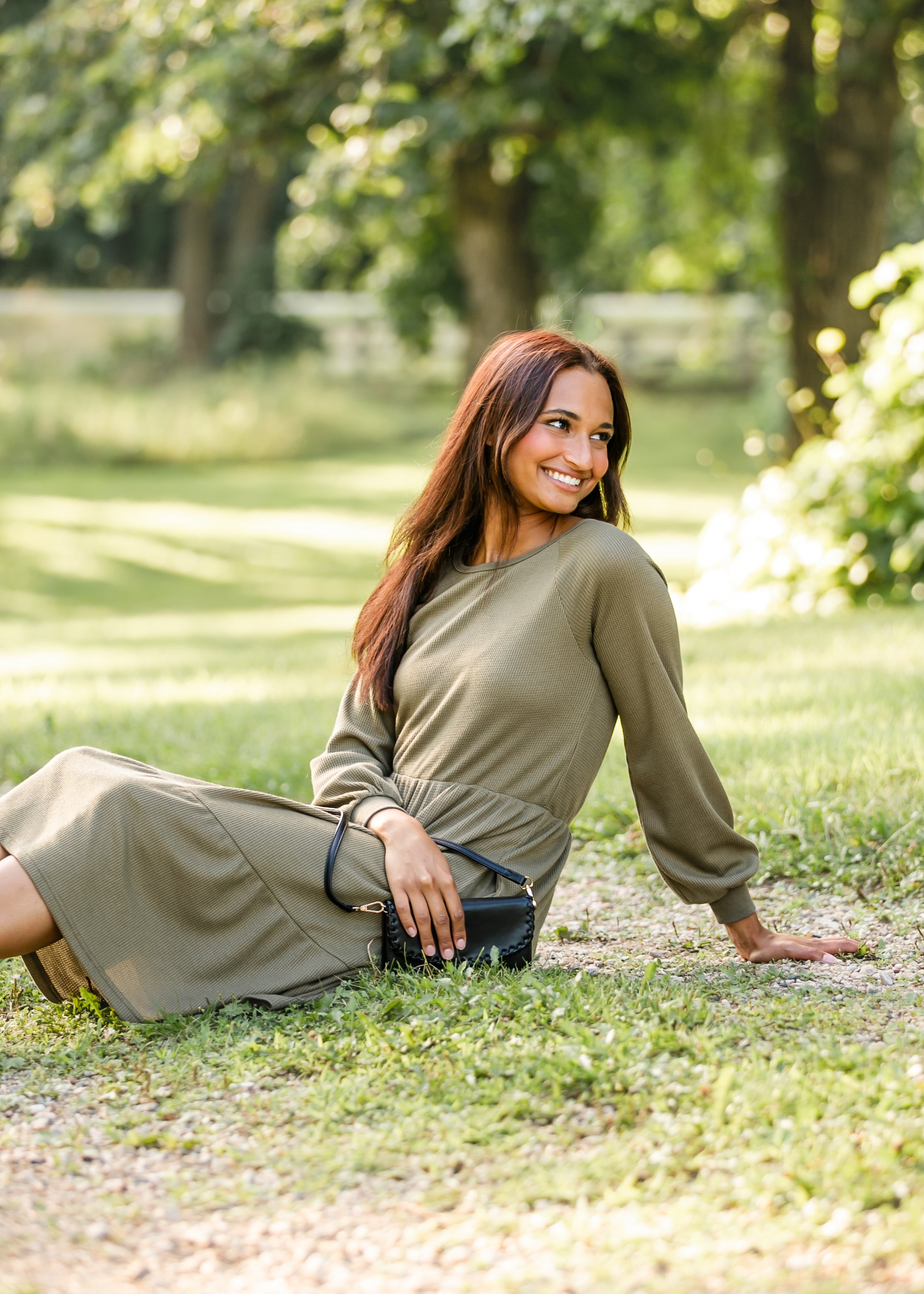 Luna Tiered Midi Dress Inherit Co.