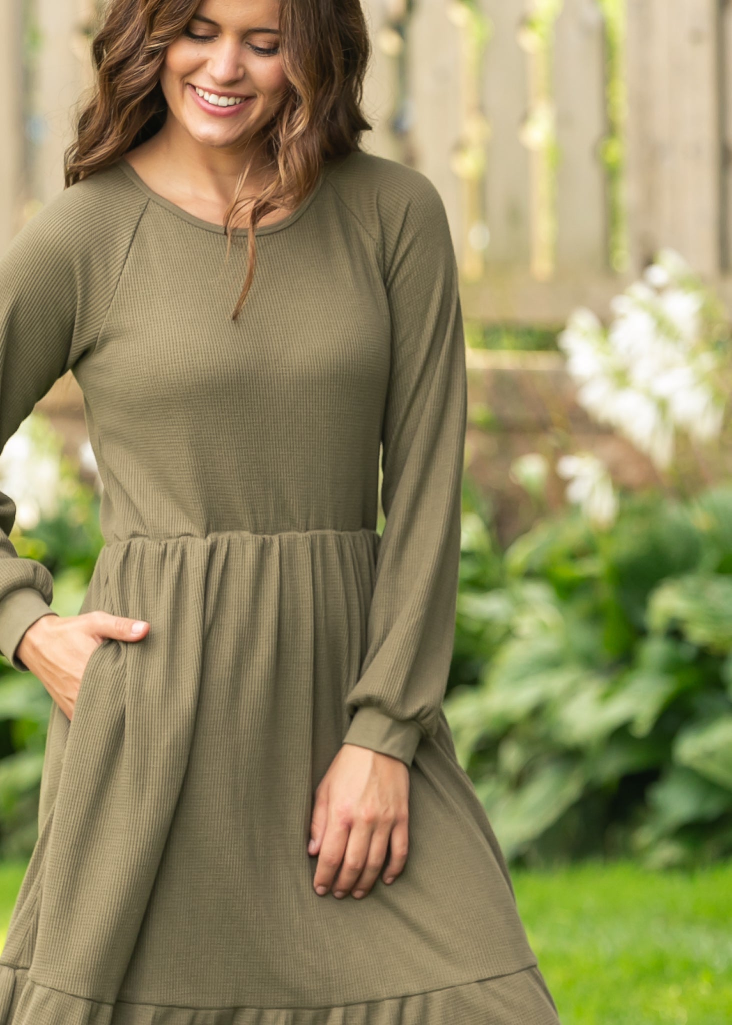 Luna Tiered Midi Dress Inherit Co.