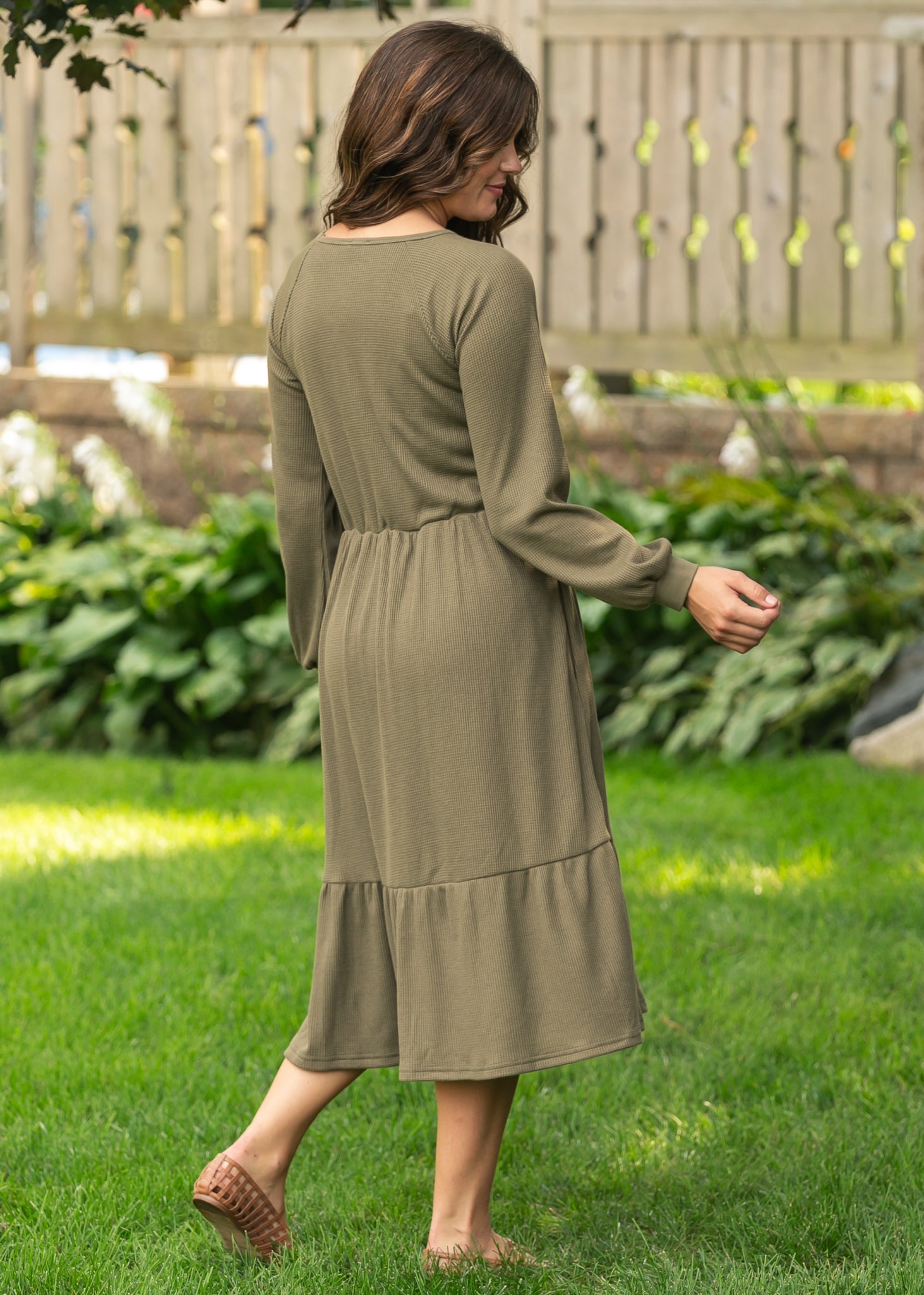 Luna Tiered Midi Dress Inherit Co.