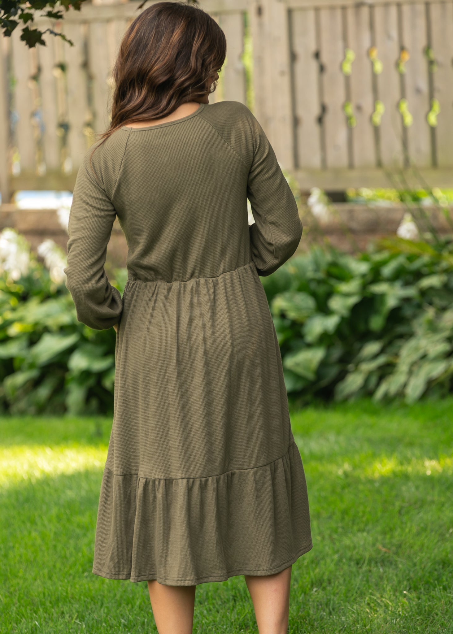 Luna Tiered Midi Dress Inherit Co.