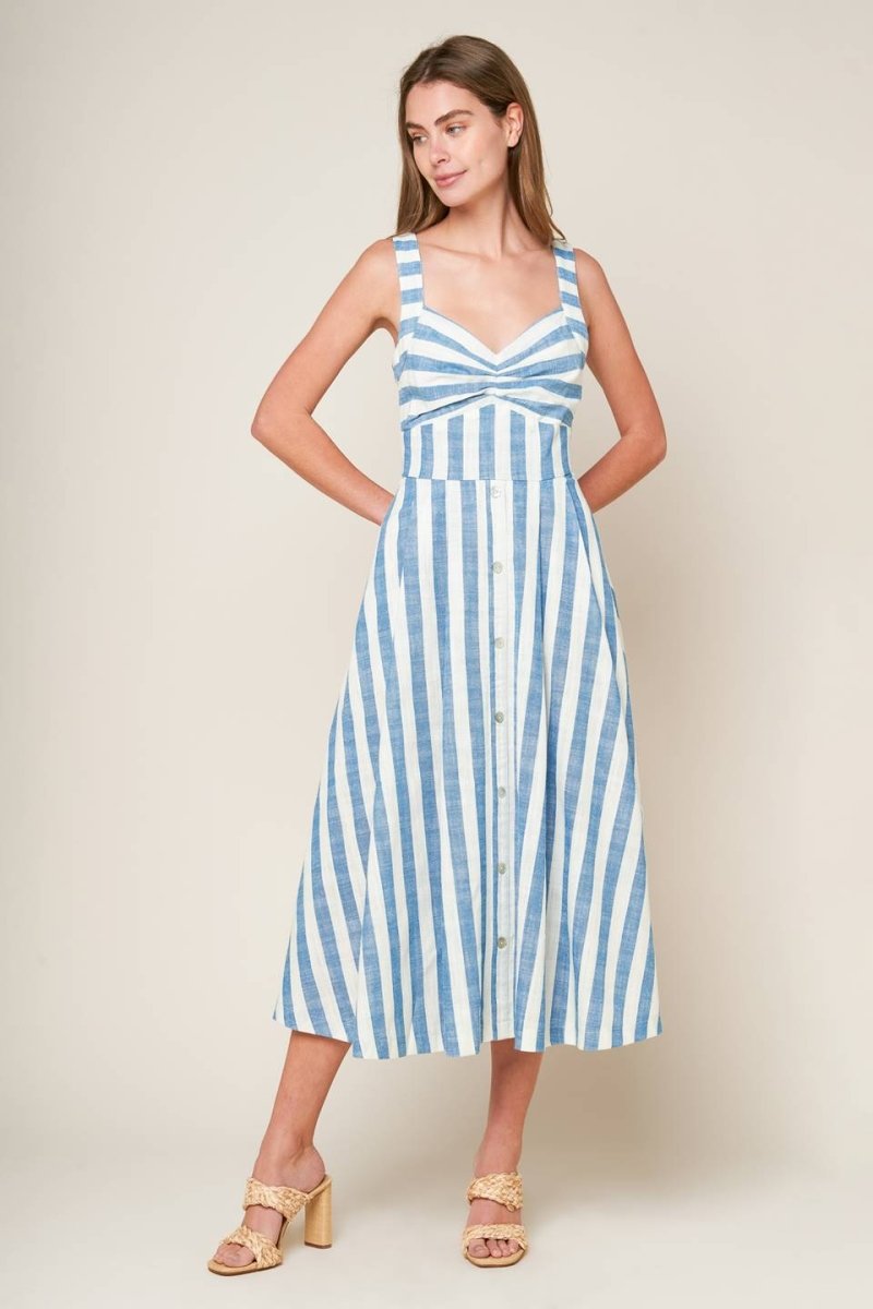 LUSH WITH LIFE WOVEN MIDI DRESS - Love Salve