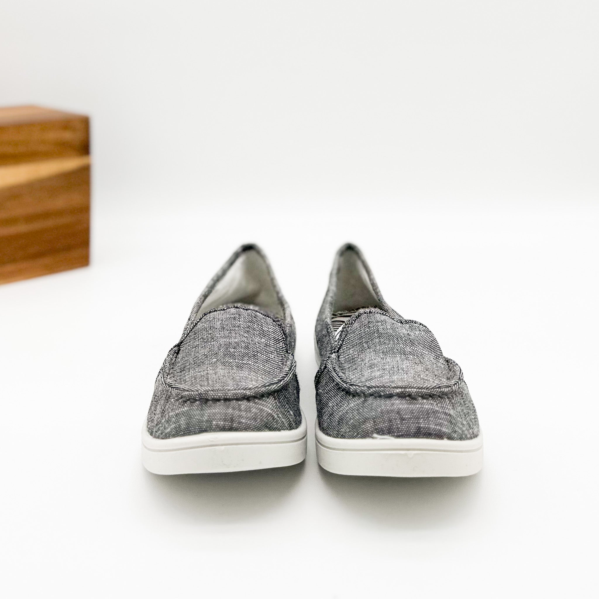 Mackerel Charcoal Moc Slip On Canvas Sneaker For Casual Use Naughty Monkey