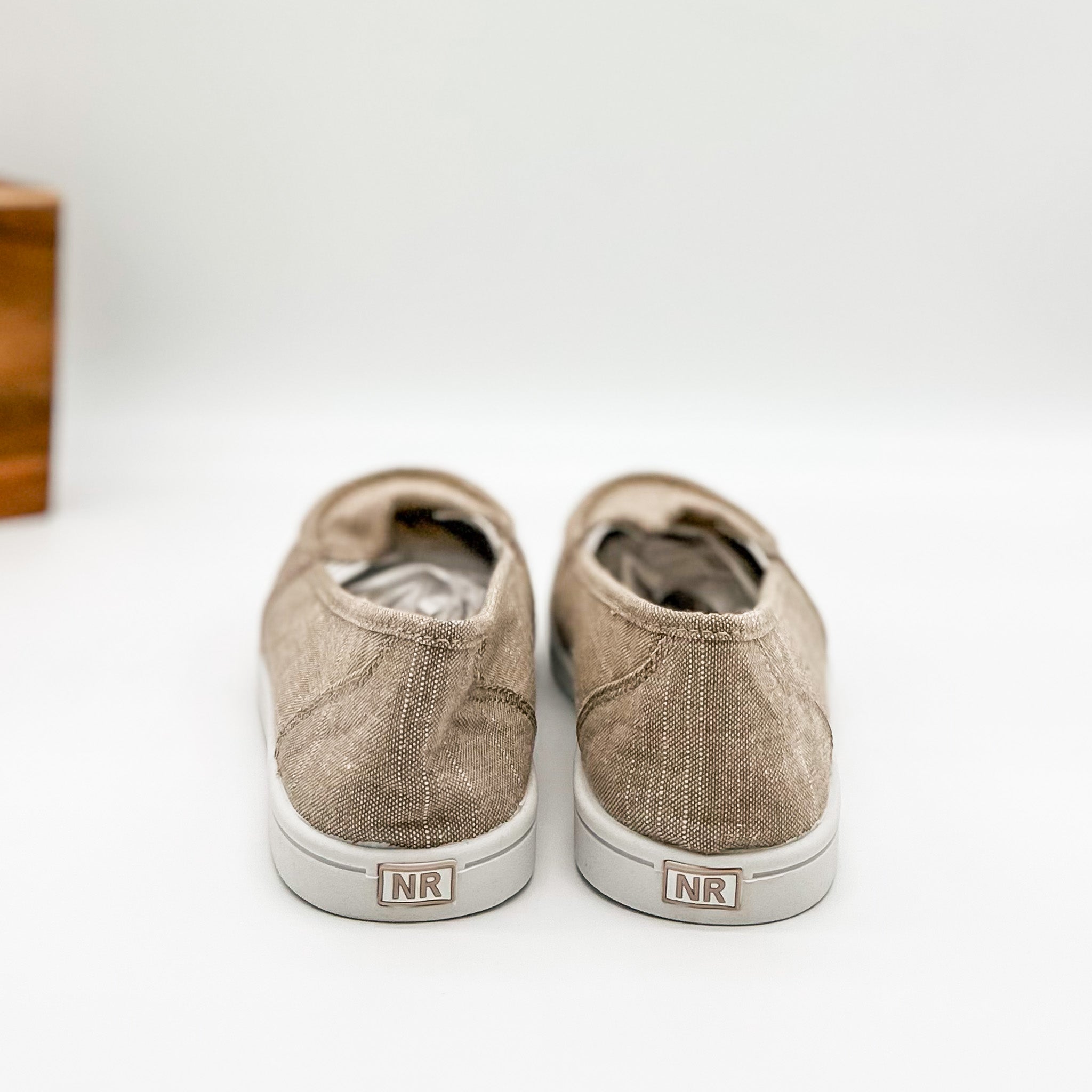 Mackerel Tan Canvas Moc Slip On Sneaker For Women Now Naughty Monkey