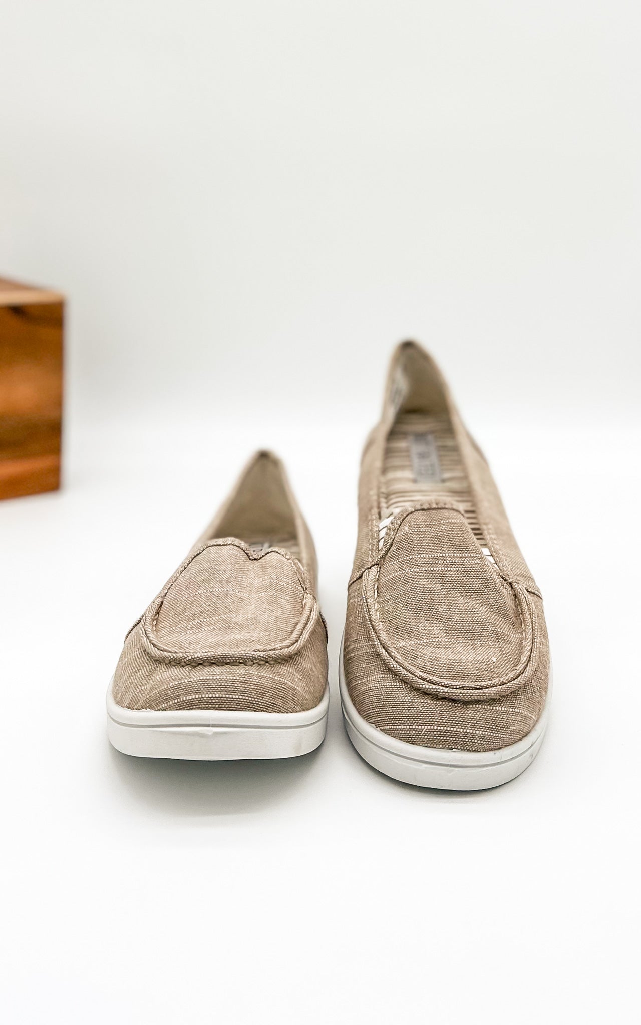 Mackerel Tan Canvas Moc Slip On Sneaker For Women Now Naughty Monkey