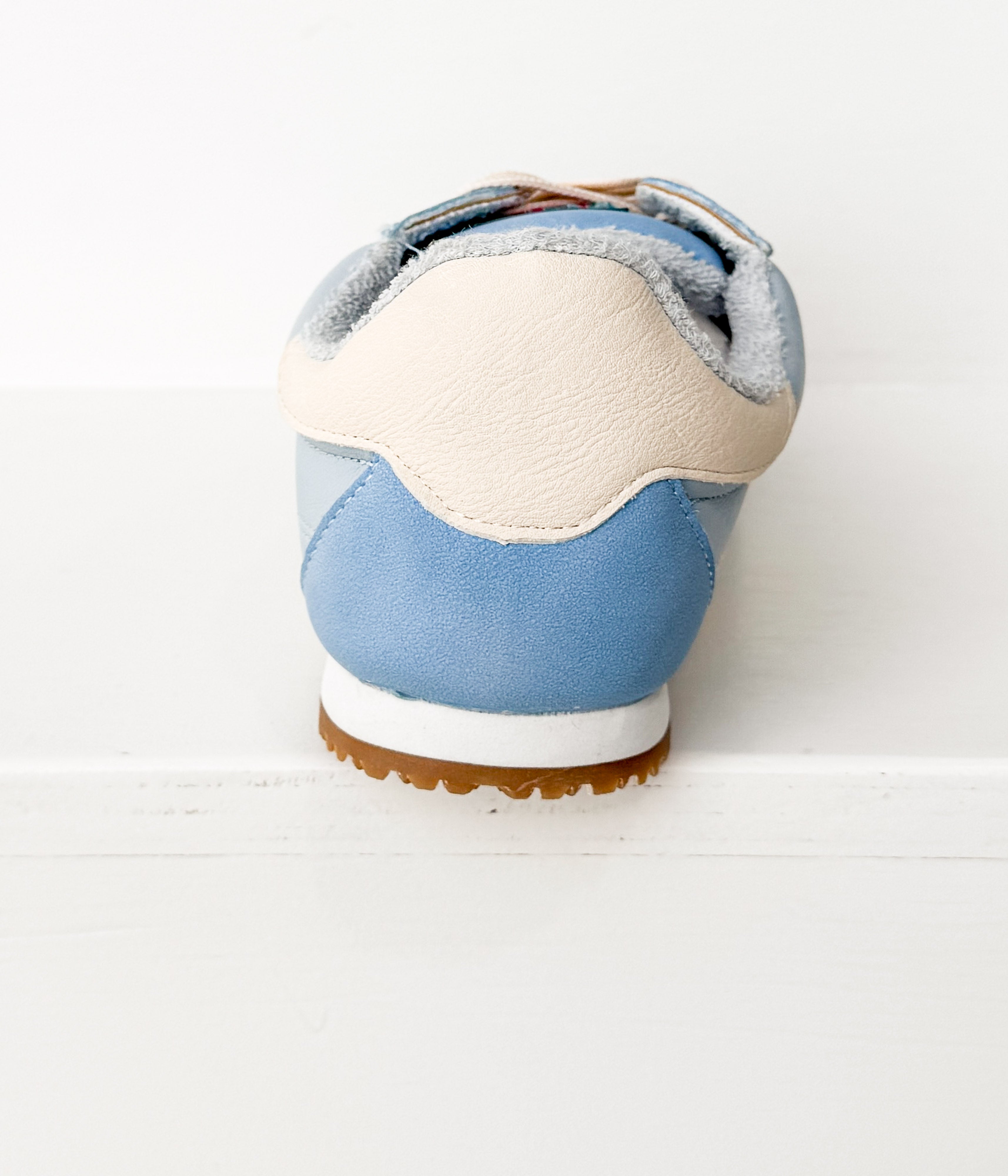 Madrid Sneaker Light Blue Faux Leather Upper Ultra Comfort Naughty Monkey