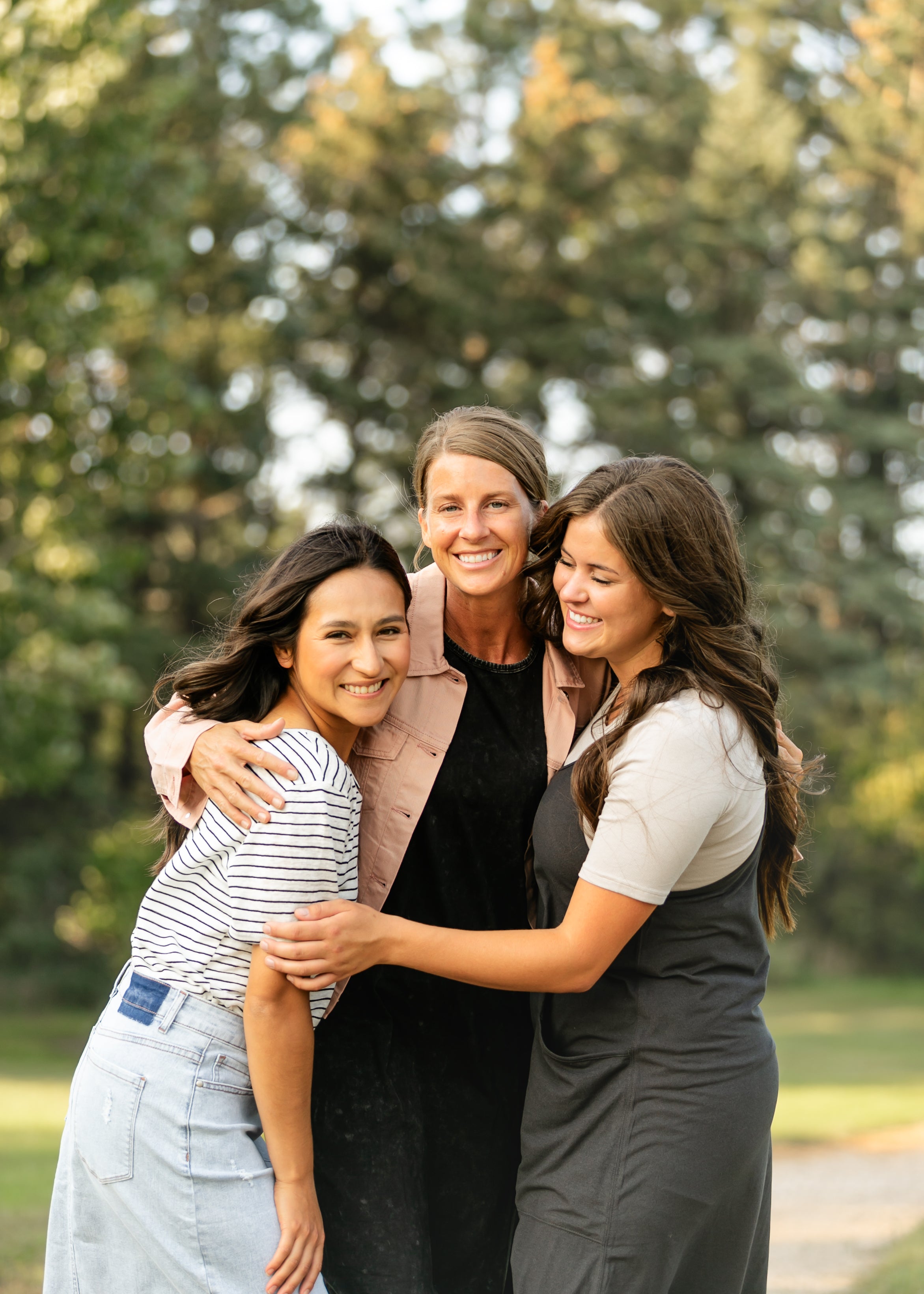 Maelia Distressed Denim Midi Skirt Inherit Co.
