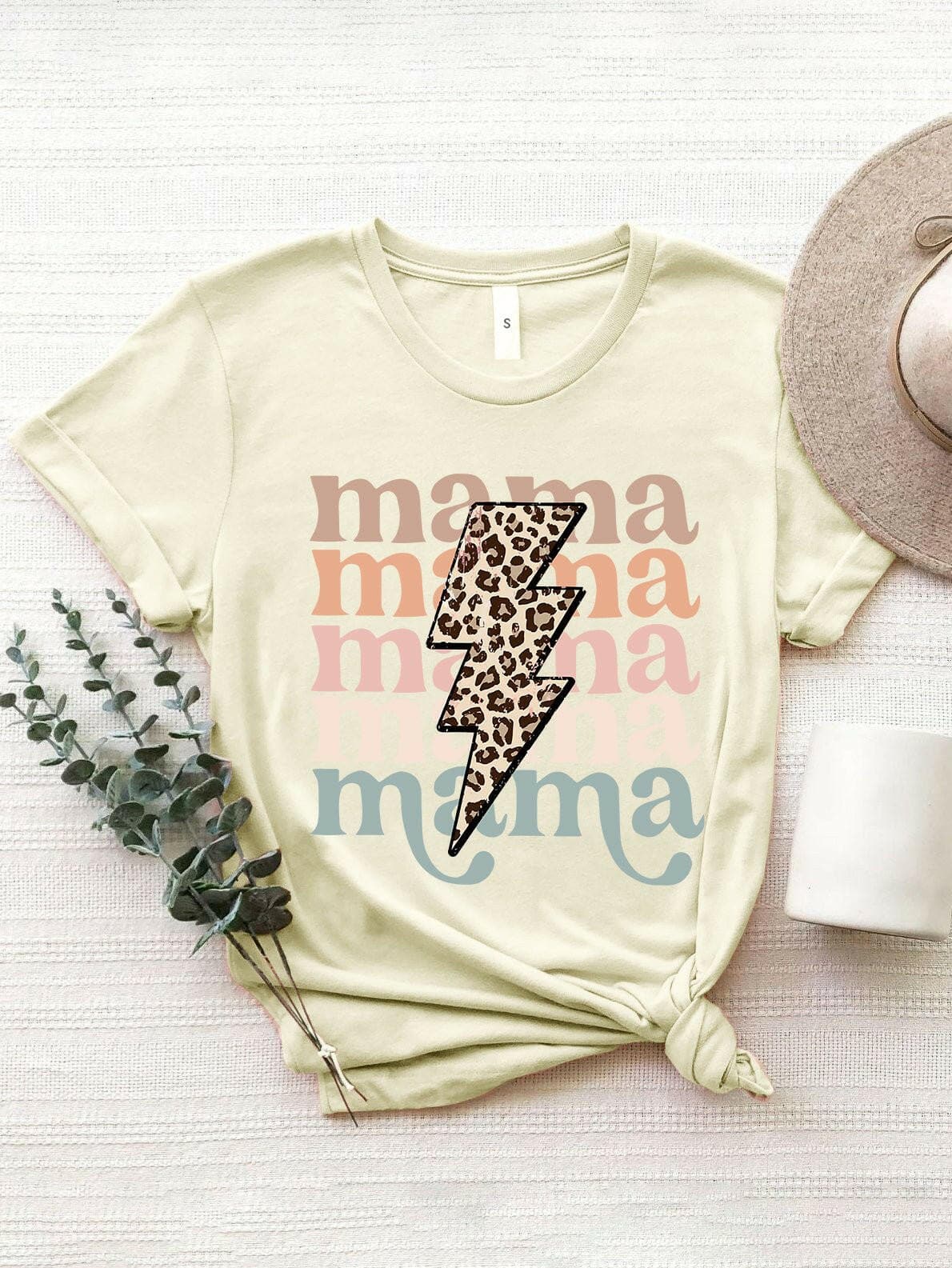 MAMA Round Neck Short Sleeve T-Shirt - Love Salve