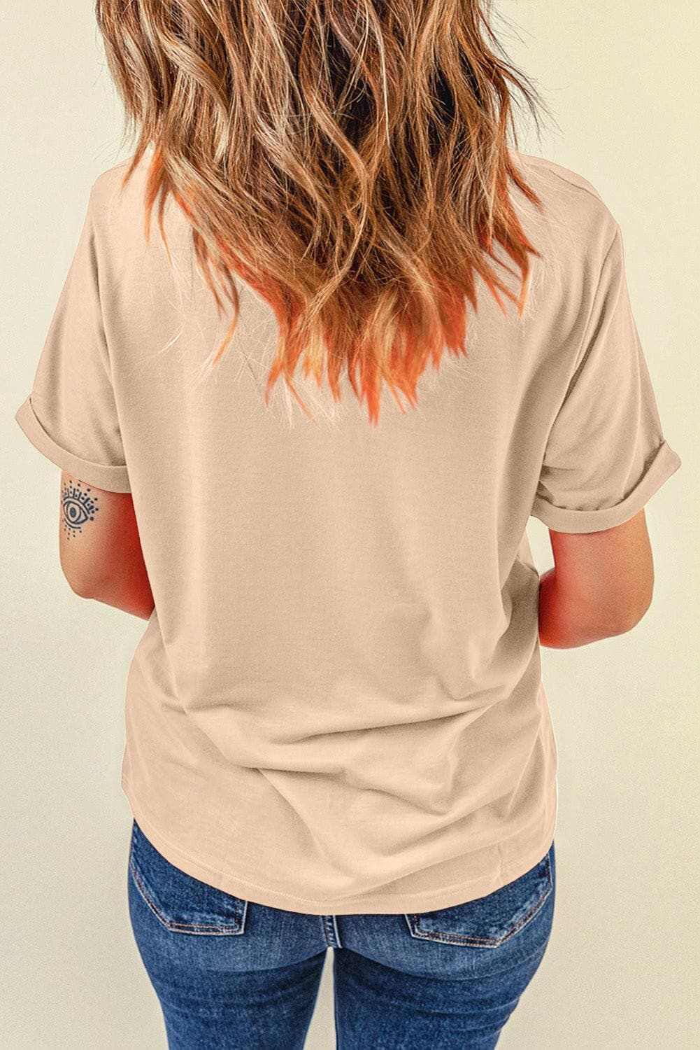 Casual Round Neck Short Sleeve T-Shirt by MAMAUpgrade Your Casual Look with MAMA's Round Neck Short Sleeve T-Shirt
 
 
Basic Style: Elevate your everyday outfit with this classic round neck short sleeve t-shirt.Love Salve Casual Round Neck Short Sleevejust arrived