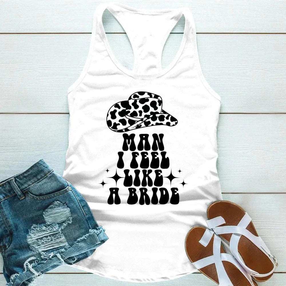 🍾 Man I Feel Like a Bride Bachelorette Party Tank Top 💍 Adorb.co