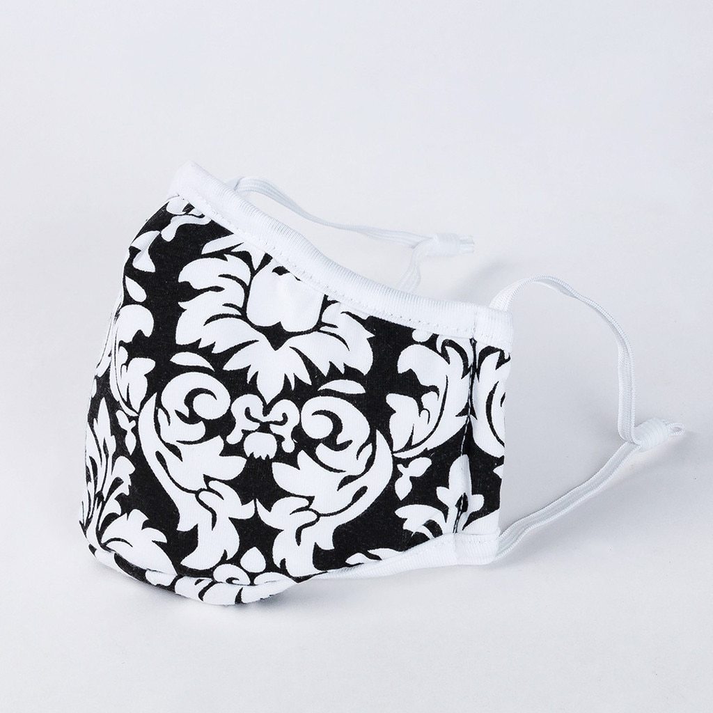 Kaiya Fleur Cotton Face Mask With Adjustable Straps And Nose Wire