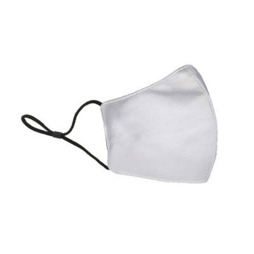 Yuzuki Vegan Leather Face Mask White Adjustable Ear Straps