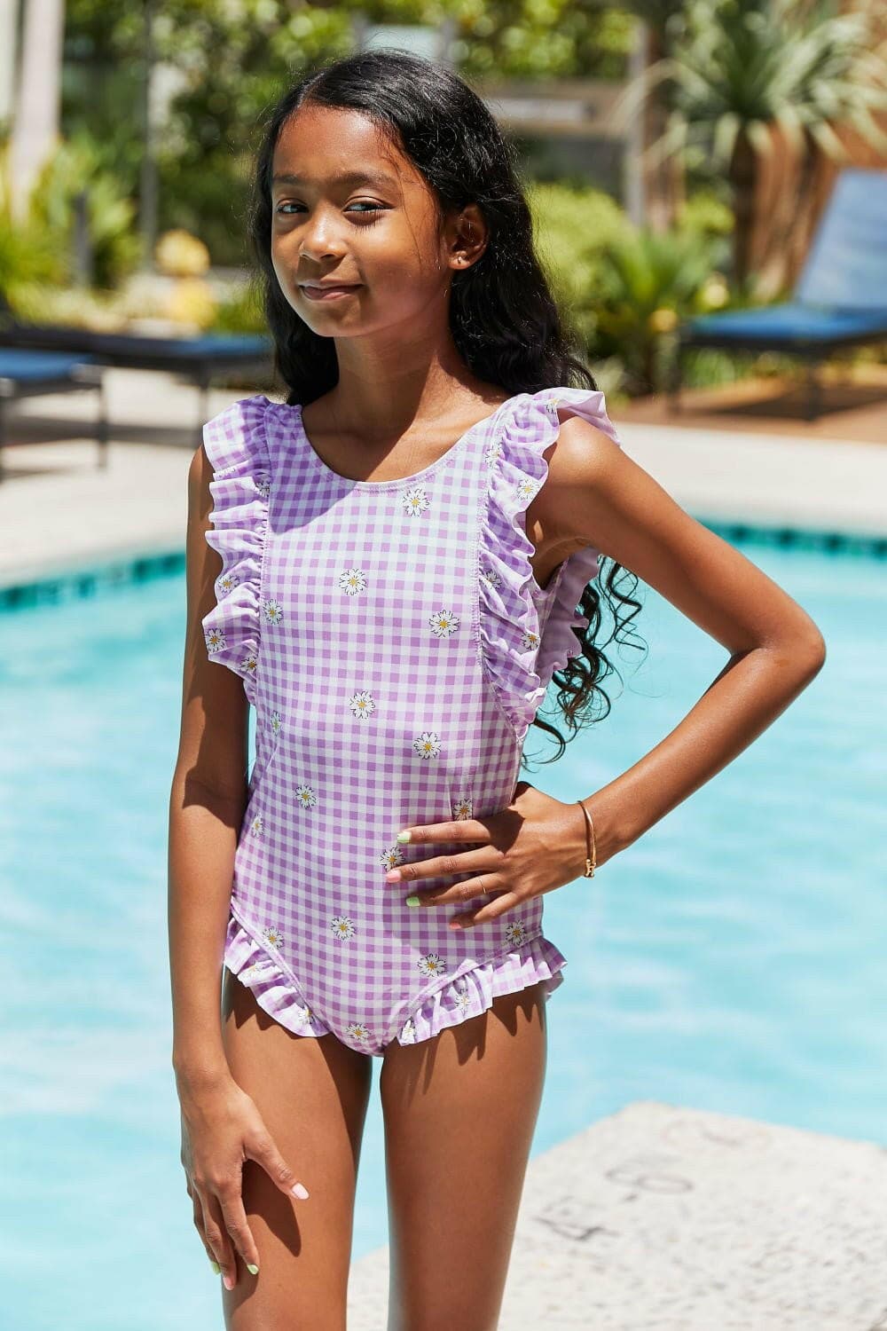 Marina West Swim Float On Ruffled One-Piece in Carnation Pink - Love Salve