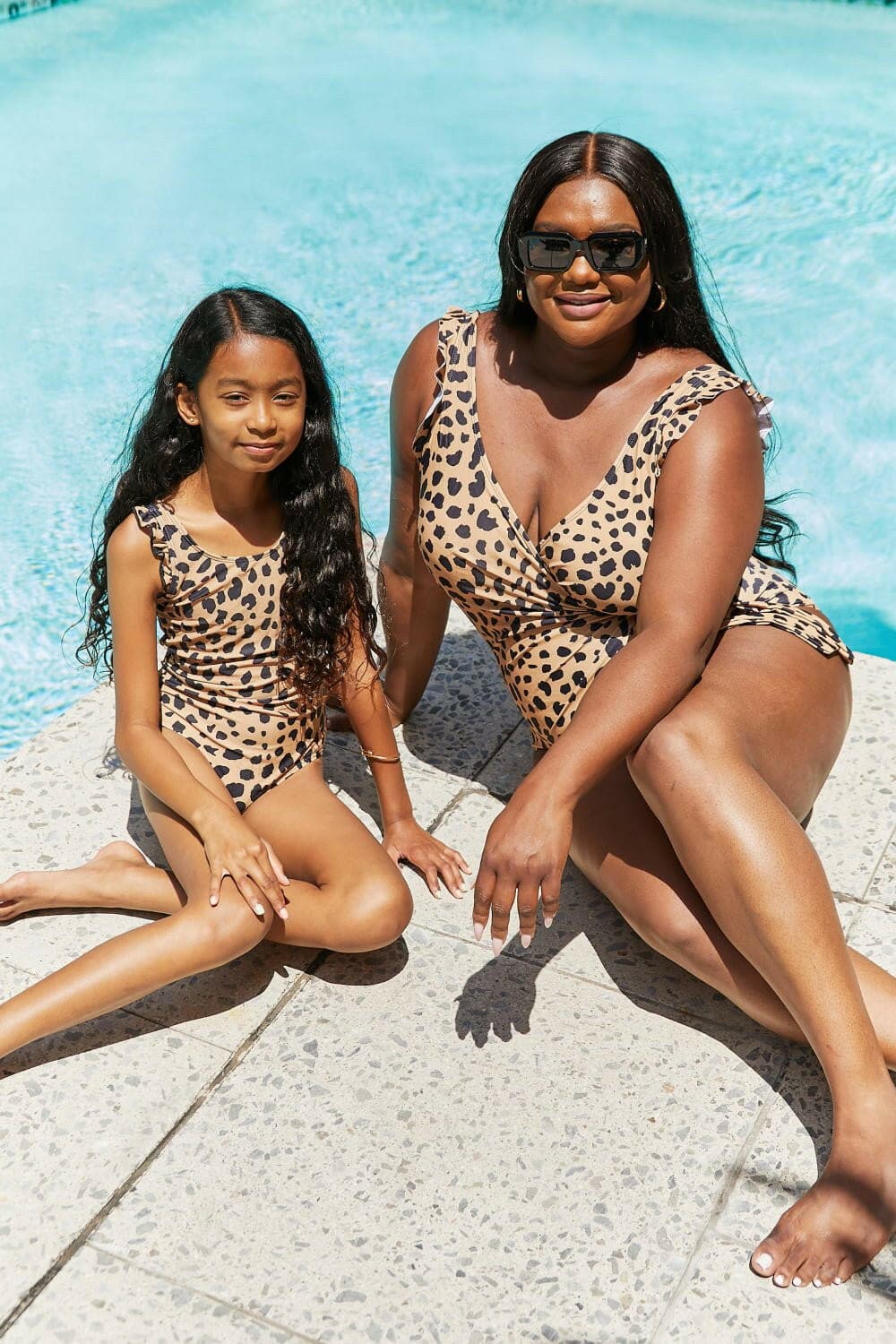 Marina West Swim Float On Ruffled One-Piece in Leopard - Love Salve