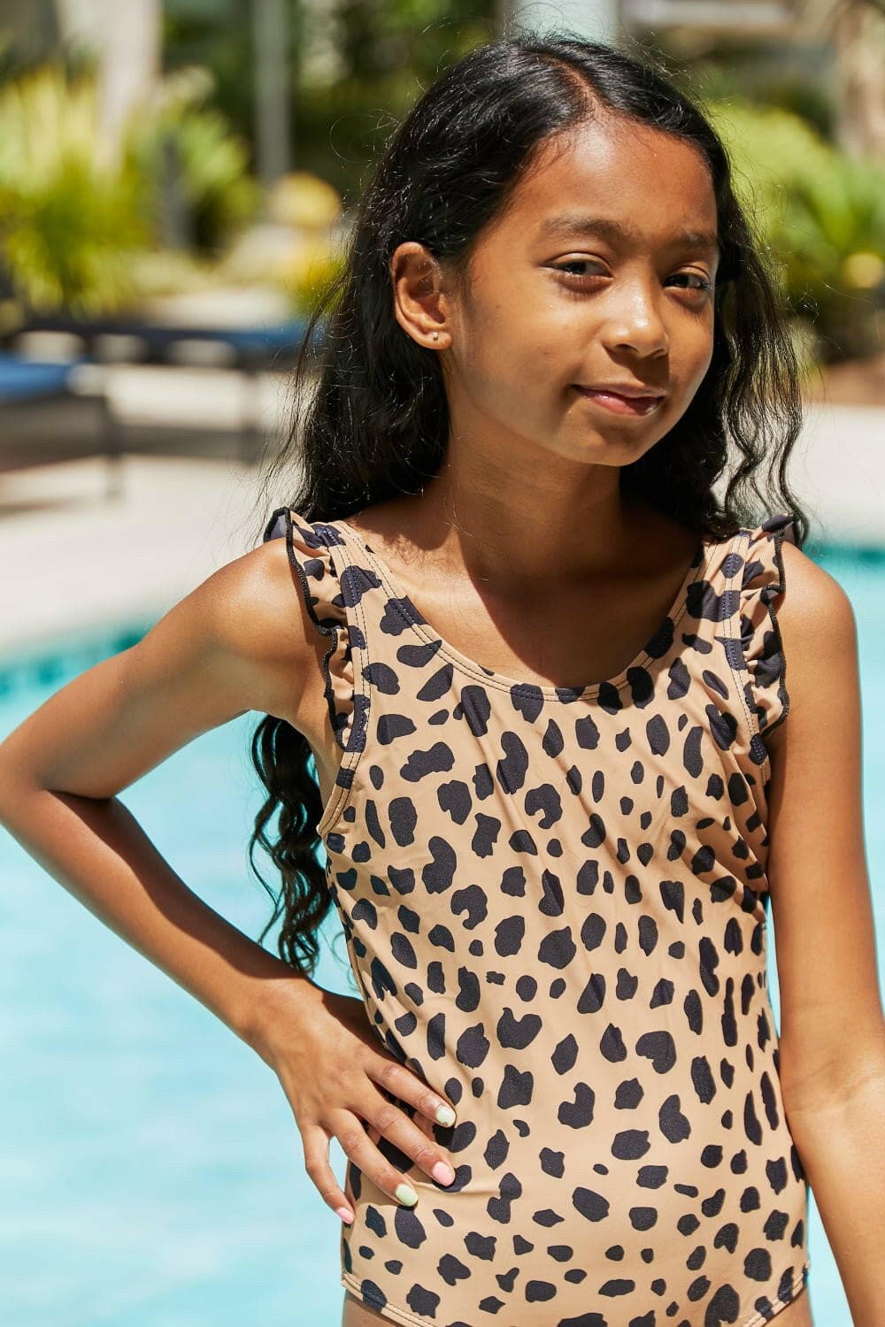 Marina West Swim Float On Ruffled One-Piece in Leopard - Love Salve