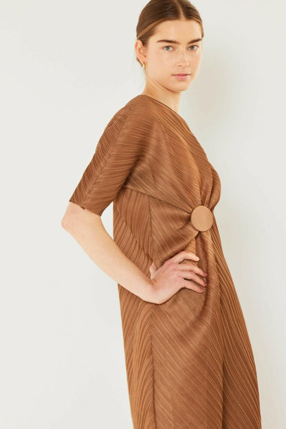 Marina West Swim Pleated Dolman Sleeve Dress - Love Salve