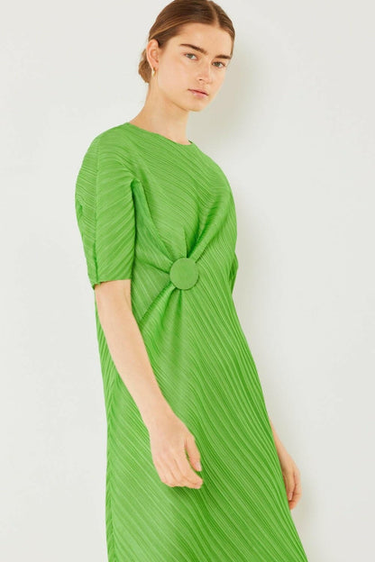 Marina West Swim Pleated Dolman Sleeve Dress - Love Salve