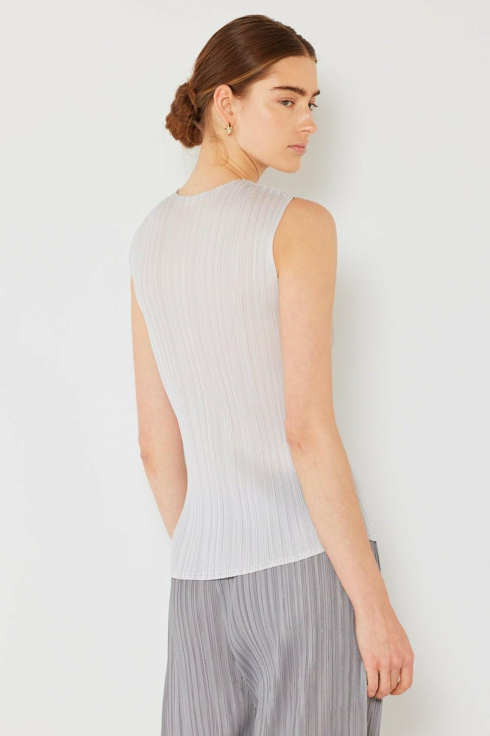 Marina West Swim Pleated Sleeveless Crewneck Tank - Love Salve