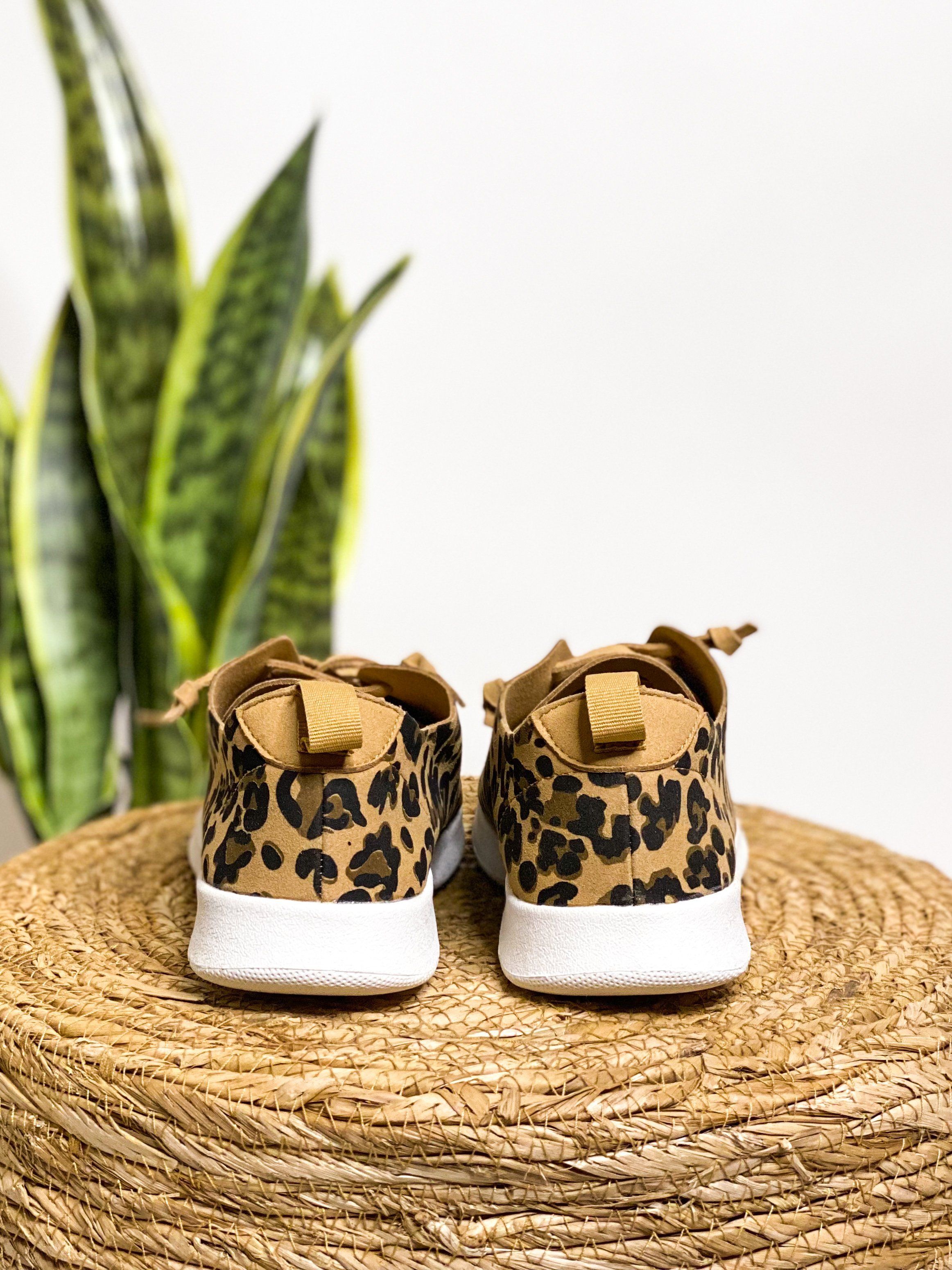 Not Rated Mayo Sneaker Leopard Print Wide Width Shoes Naughty Monkey
