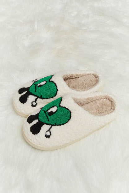 Melody Love Heart Print Plush Slippers - Love Salve