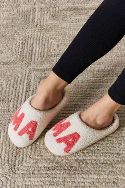 Melody MAMA Pattern Cozy Slippers - Love Salve