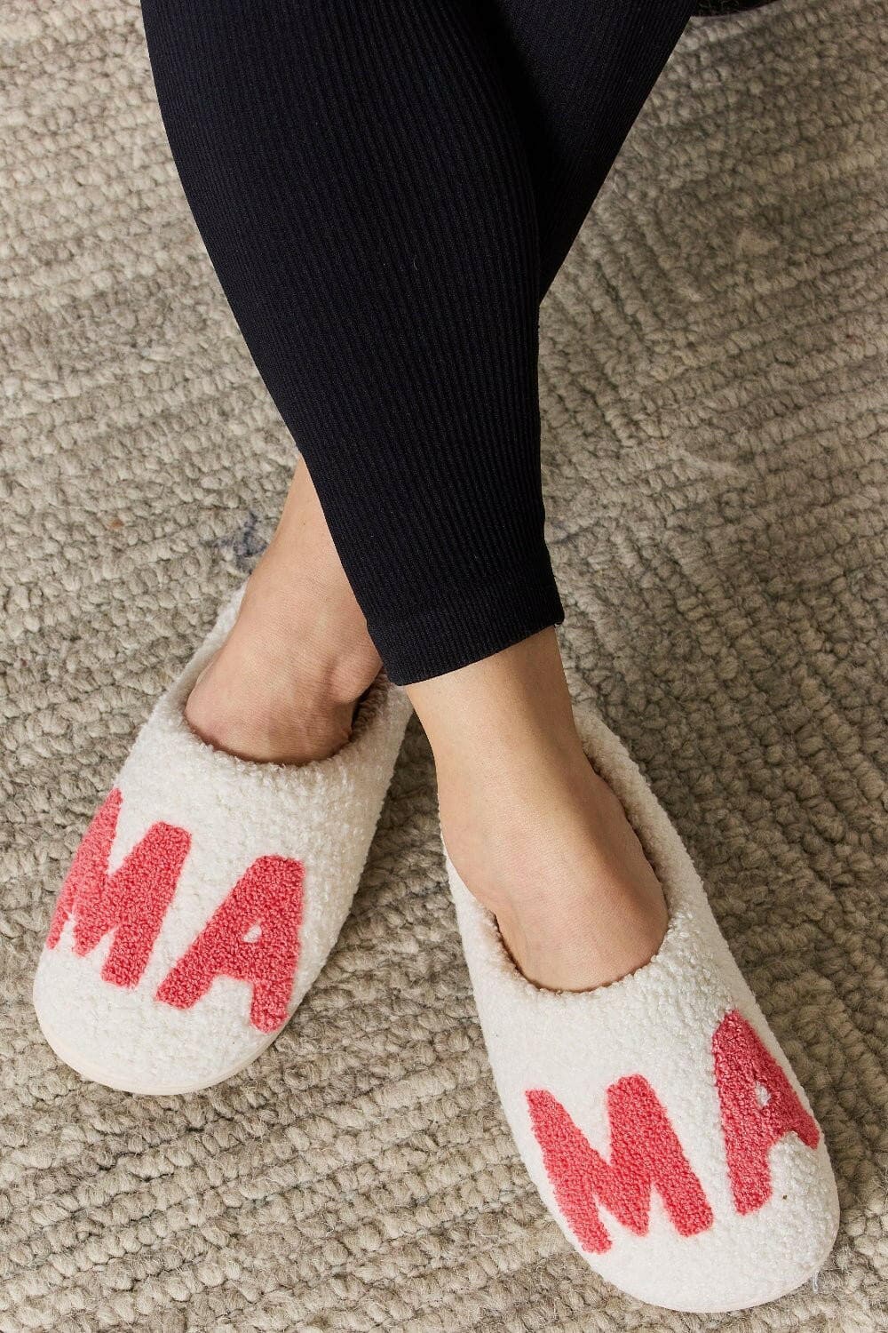 Melody MAMA Pattern Cozy Slippers - Love Salve