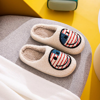 Joyful Melody Face SlippersStep into a World of Comfort and Joy
 Elevate your relaxation time with the Joyful Melody Face Slippers. Designed for those who value both style and comfort, these sLove Salve Joyful Melody Face SlippersShoes