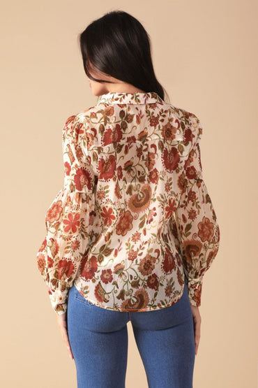 MEMORIES IN FOCUS WOVEN BLOUSE - Love Salve