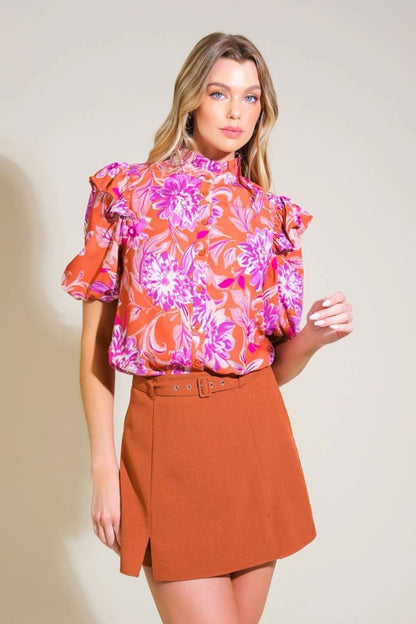 MEMORIES IN FOCUS WOVEN TOP - Love Salve