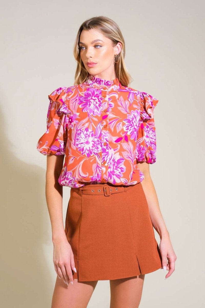 MEMORIES IN FOCUS WOVEN TOP - Love Salve