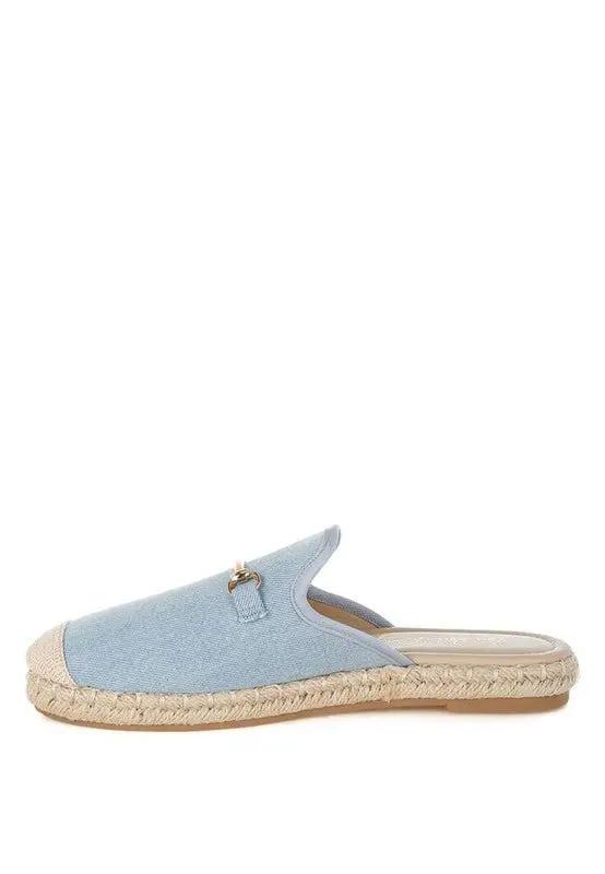 Midori Denim Slip-On Mules for Casual Summer Style - Love Salve 