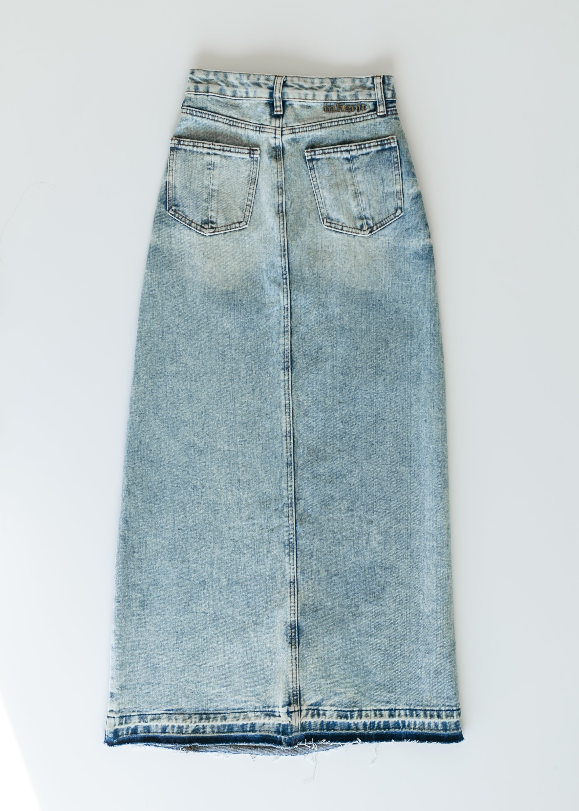 Mina Denim Maxi Skirt Inherit Co.