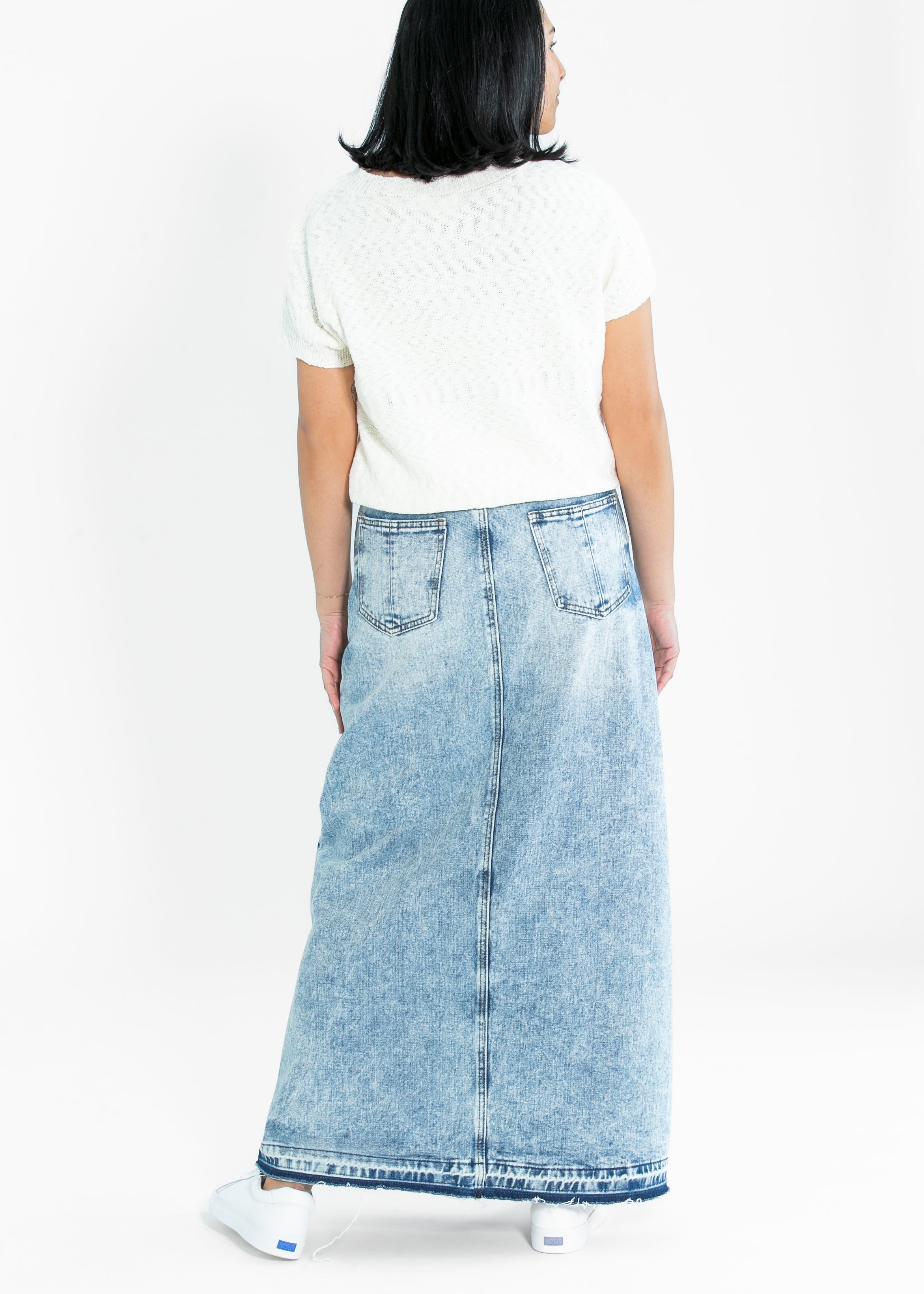 Mina Denim Maxi Skirt Inherit Co.
