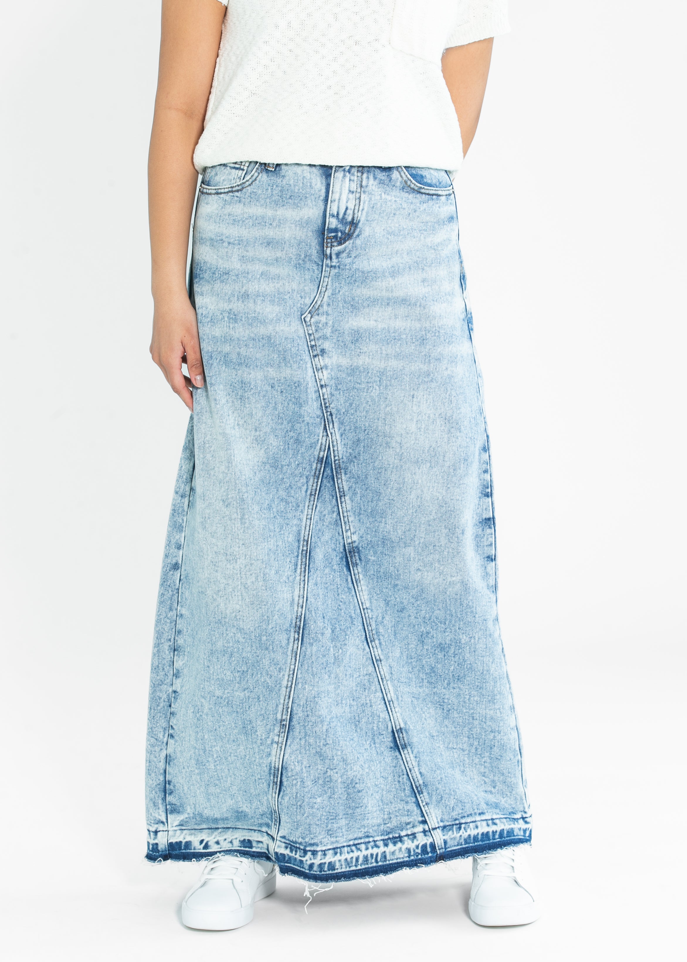 Mina Denim Maxi Skirt Inherit Co.