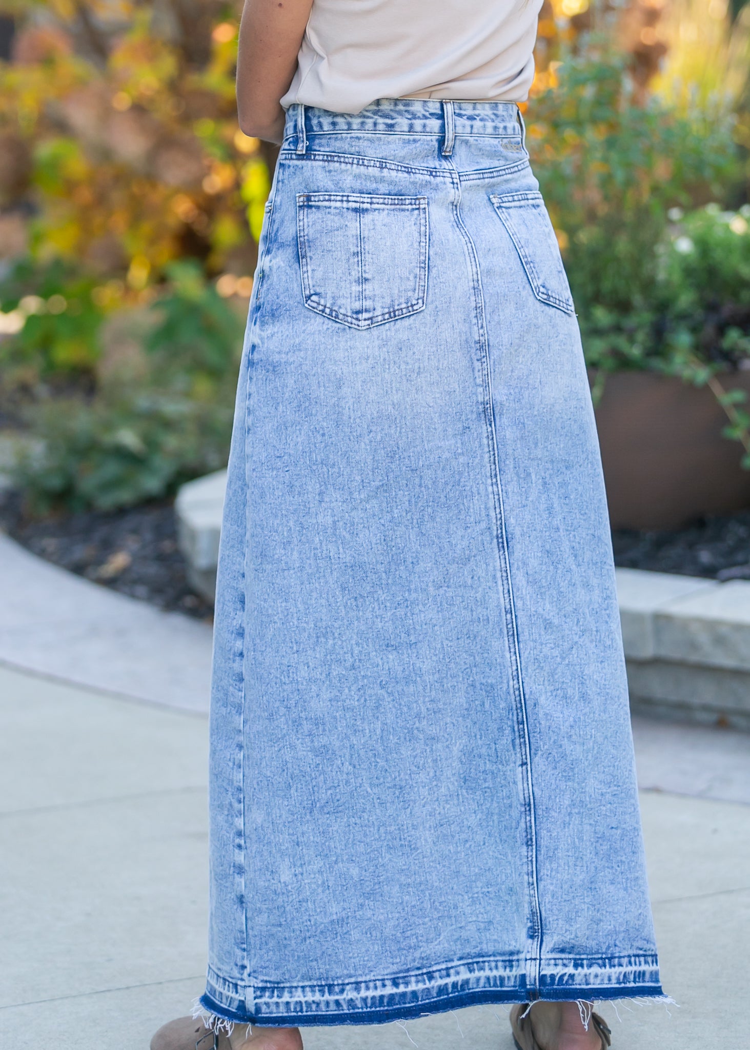 Mina Denim Maxi Skirt Inherit Co.