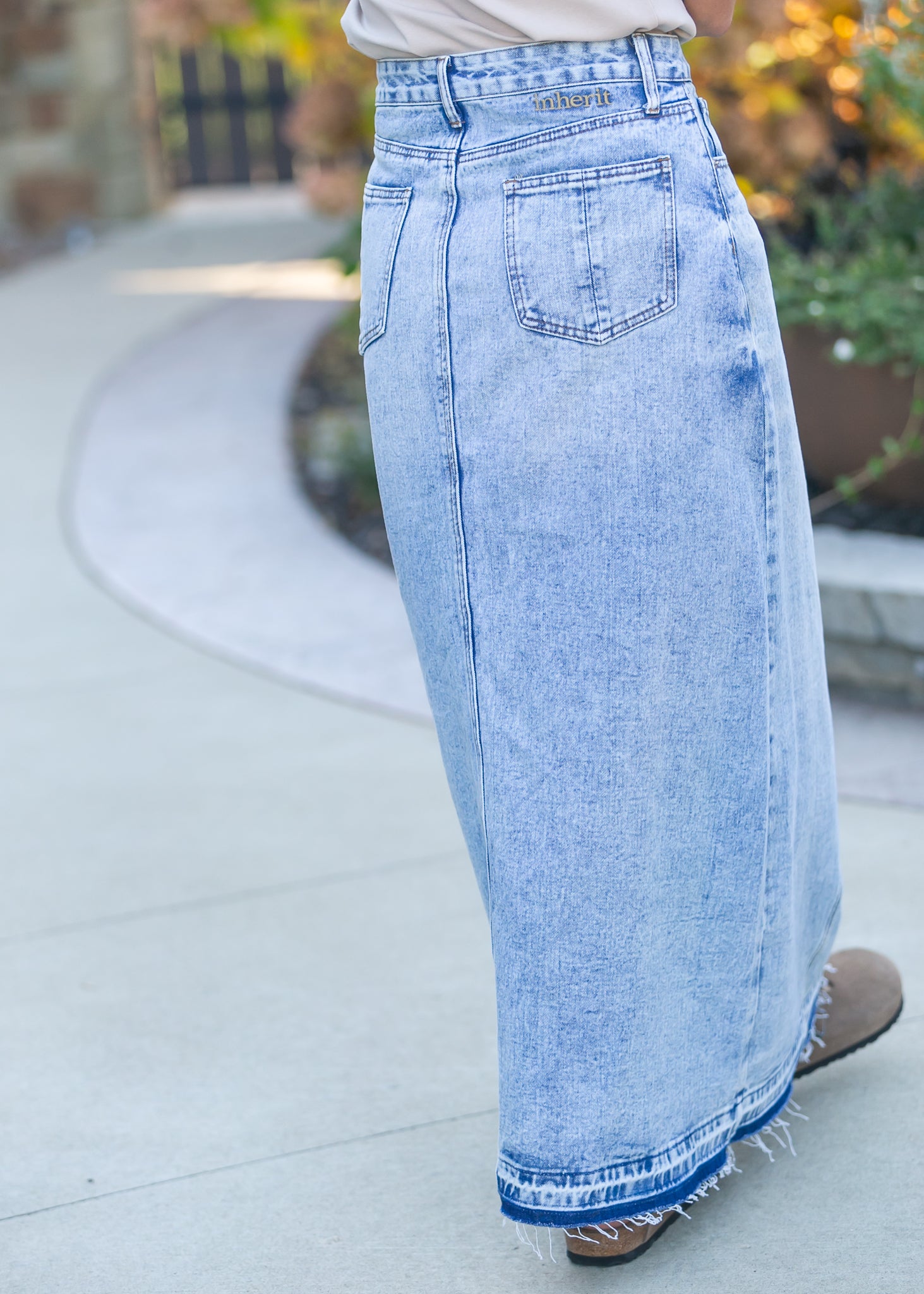 Mina Denim Maxi Skirt Inherit Co.
