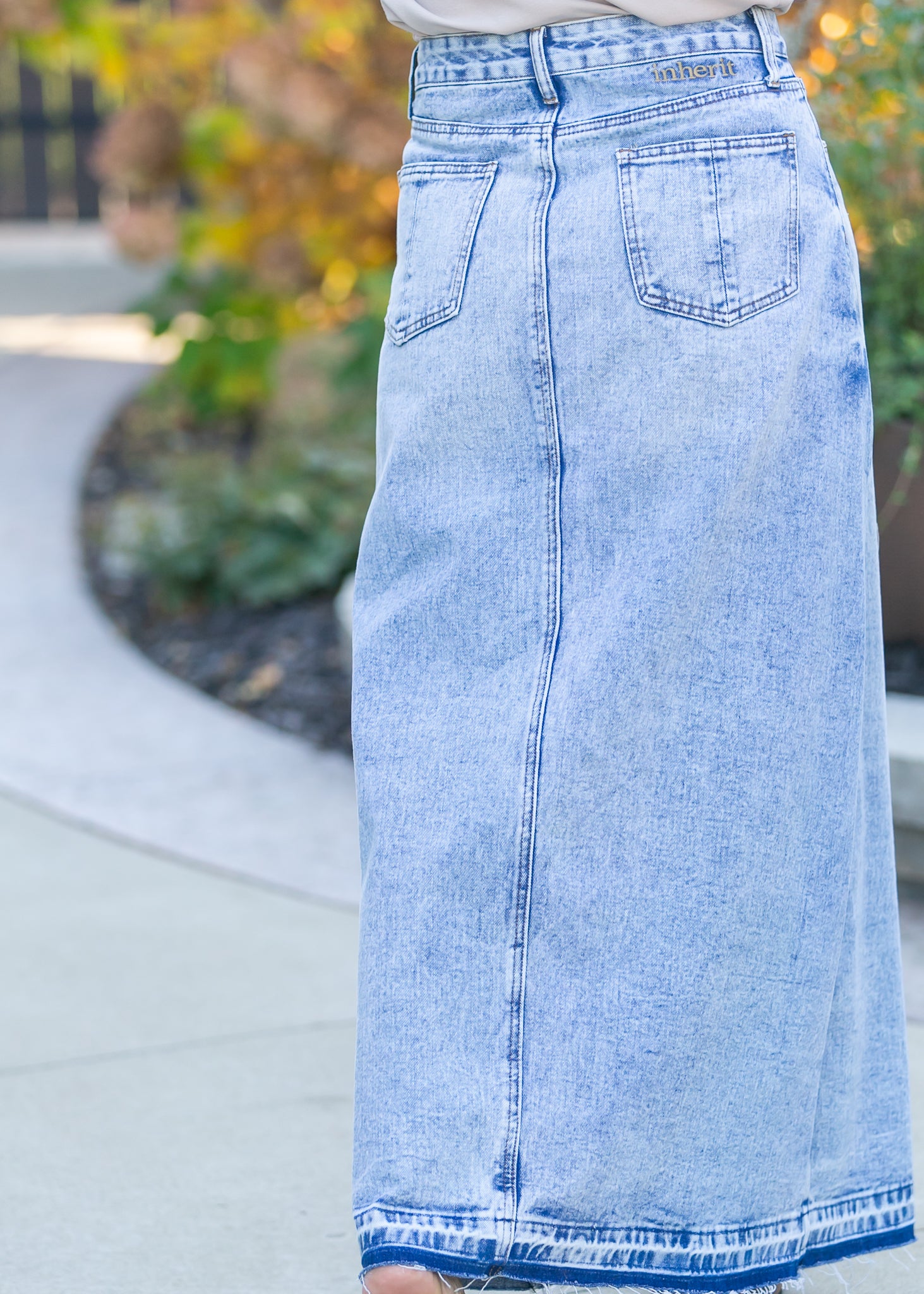 Mina Denim Maxi Skirt Inherit Co.