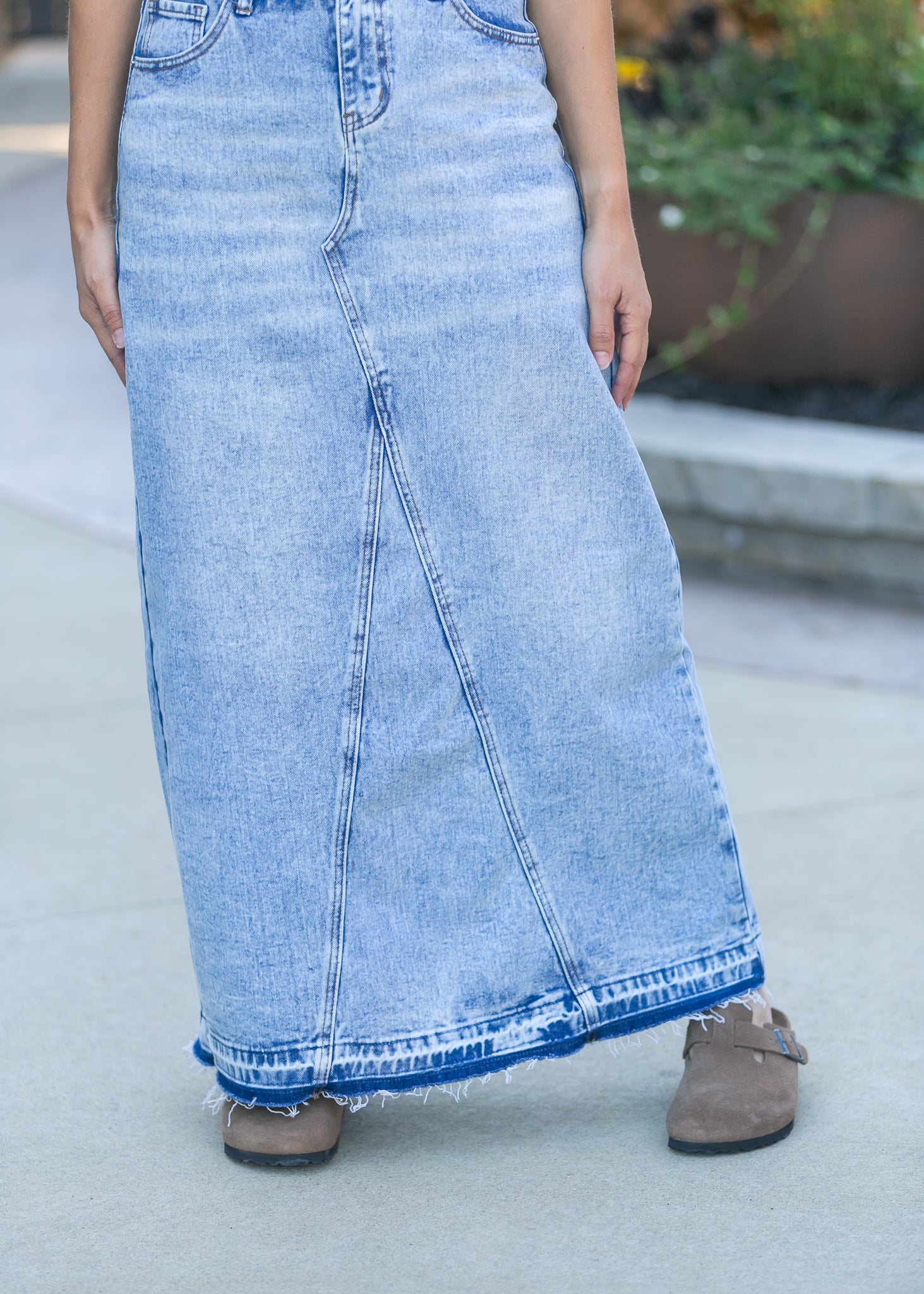 Mina Denim Maxi Skirt Inherit Co.