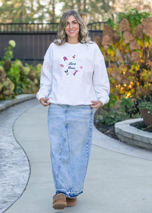 Mina Denim Maxi Skirt Inherit Co.