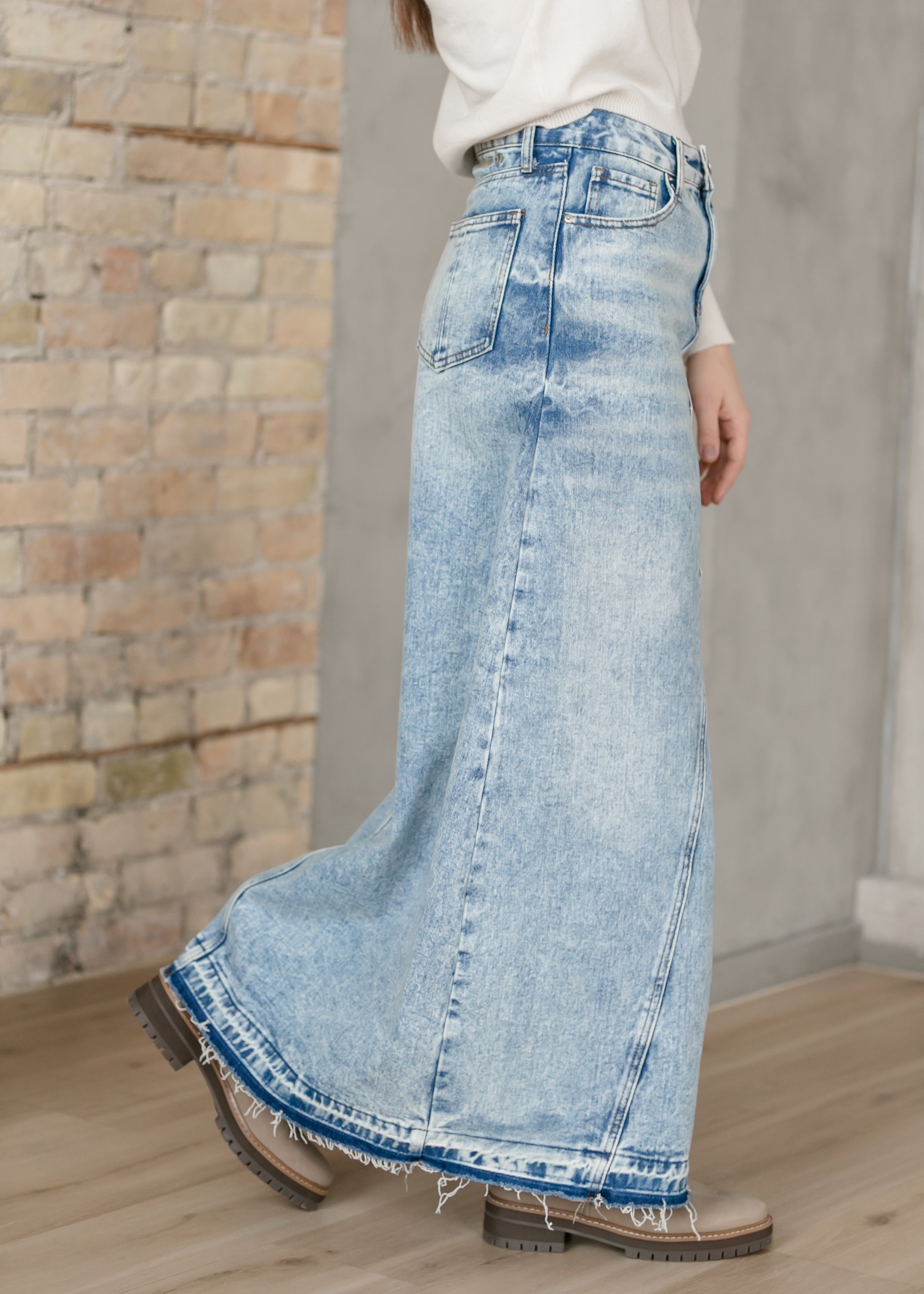 Mina Denim Maxi Skirt Inherit Co.