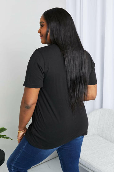 mineB Full Size Graphic Tunic T-Shirt 