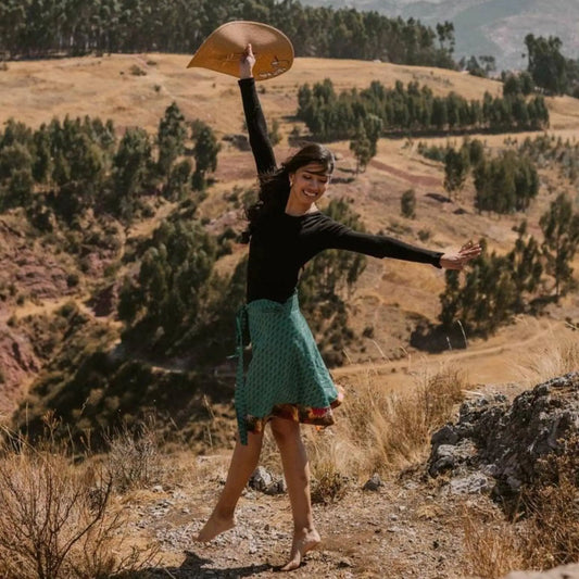 Knee-Length: "Mini" Sari Wrap Skirts Darn Good Yarn